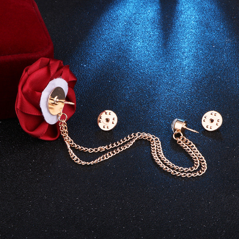 Men's Wedding Ceremony Groom Brooch