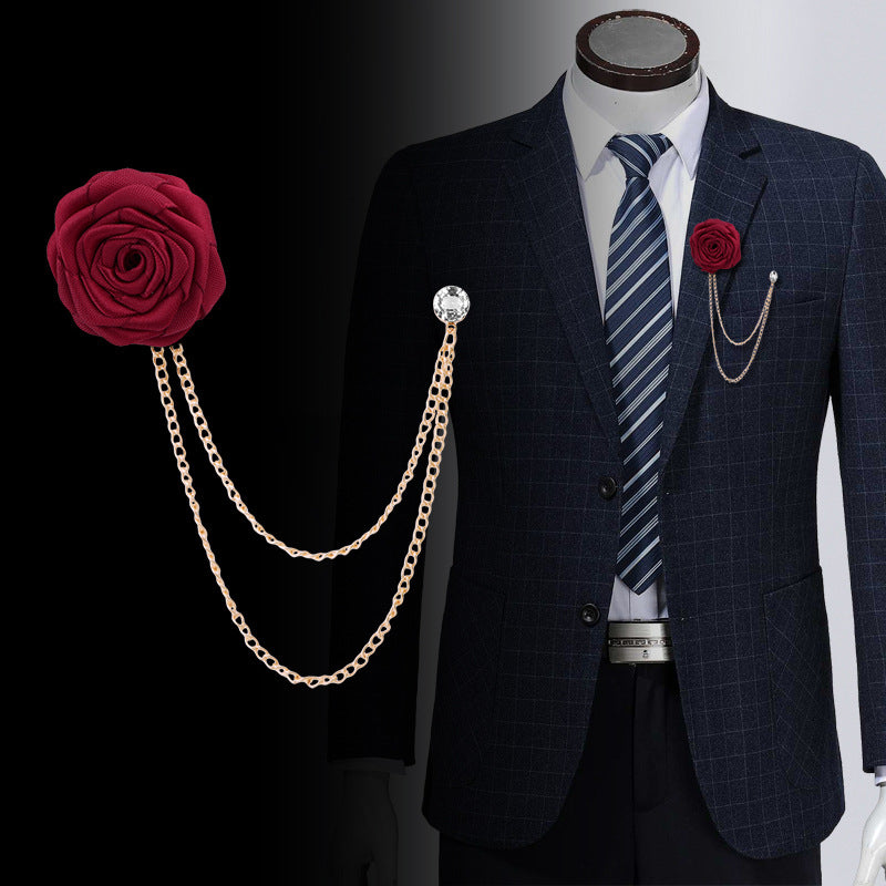 Men's Wedding Ceremony Groom Brooch