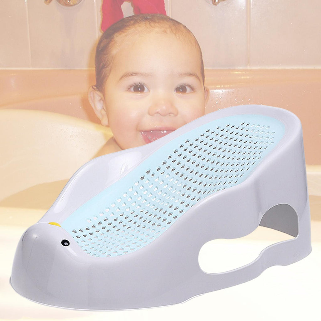 Baby Bath Support Portable Soft Non-Slip Lounger for 0-6 Months Infant blue