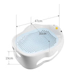 Baby Bath Support Portable Soft Non-Slip Lounger for 0-6 Months Infant blue