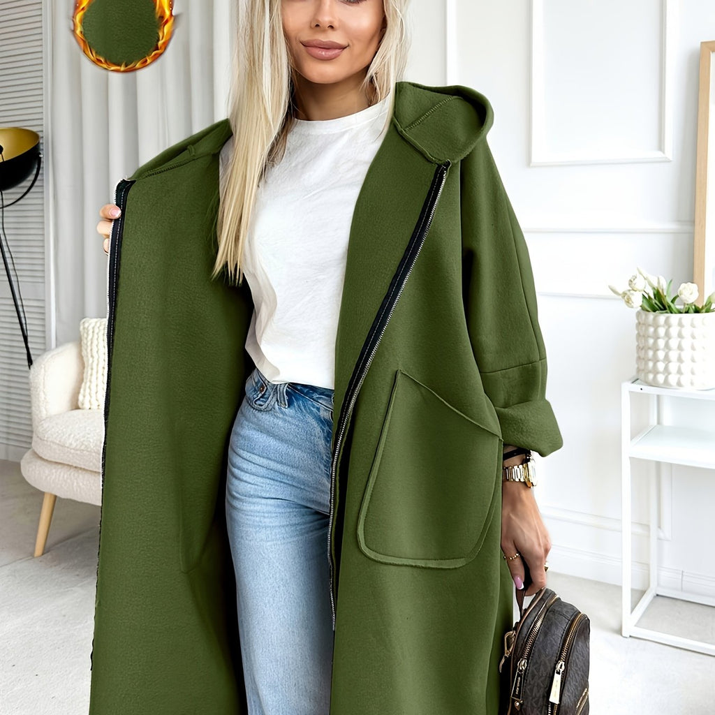 Plus Size - Plus Size - Women'S Plus Size Hooded Coat