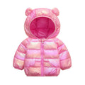 Baby Girls Hooded Down Jackets For Kids Coats Autumn Boys Cartoon Warm Jacket Coat Jacket Toddler Girl Zipper Jacket Outerwear
