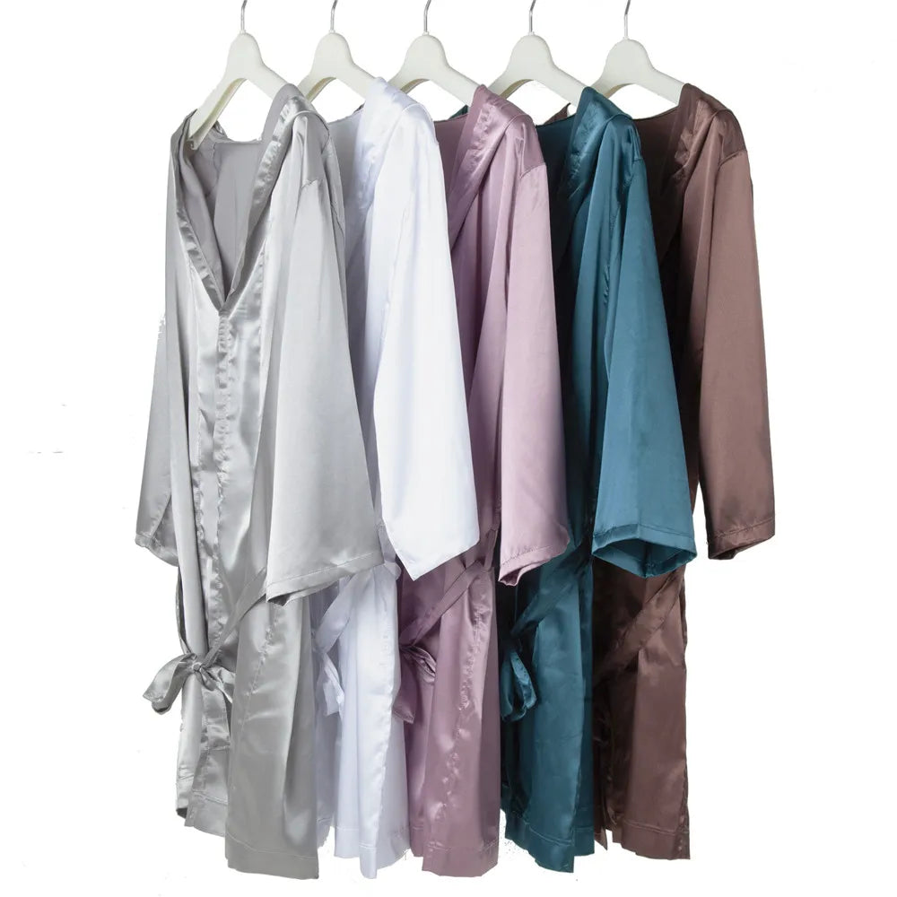 Mens Hooded Bath Robe Short Sleeve House Robe Satin Silk Lounge Bathrobes with Belt Men's Pajamas Homme Kimono Robes Sleepwear