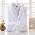 Bathrobe Men 100% Cotton White Terry Fleece Towel Winter Robes Men's Robe Long Robe For Men Absorbent Bathrobes Home Clothes