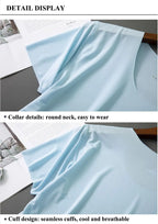 Men Ice Silk Pajamas Solid Shirt & Pants 2Pcs Pijamas Sleep Set Casual Male Home Clothes Summer Pyjamas Sleepwear Nightwear Suit