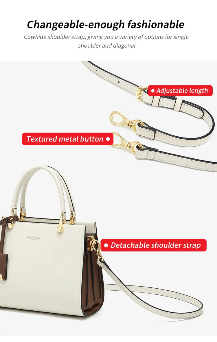 Women's Handbags Shoulder Bags For Female Luxury Designer Top-Handle Tote Bag Purse