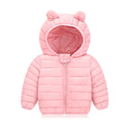 Baby Girls Hooded Down Jackets For Kids Coats Autumn Boys Cartoon Warm Jacket Coat Jacket Toddler Girl Zipper Jacket Outerwear