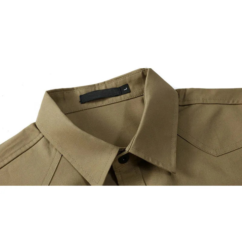 Men Shirt Mens Business Casual Shirts