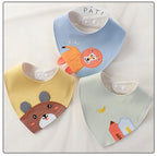 Cartoon Baby Bibs Soft Newborn Feeding Towel Cotton Cloths Baby Girls Boys Bandana Bib Newborn Saliva Towel Burp Cloths