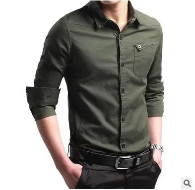 Men Shirt Mens Business Casual Shirts