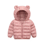 Baby Girls Hooded Down Jackets For Kids Coats Autumn Boys Cartoon Warm Jacket Coat Jacket Toddler Girl Zipper Jacket Outerwear