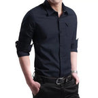 Men Shirt Mens Business Casual Shirts