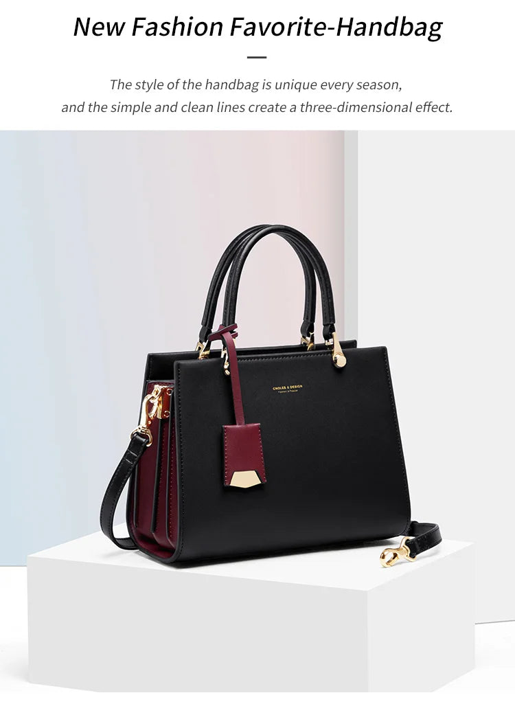 Women's Handbags Shoulder Bags For Female Luxury Designer Top-Handle Tote Bag Purse