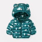 Baby Girls Hooded Down Jackets For Kids Coats Autumn Boys Cartoon Warm Jacket Coat Jacket Toddler Girl Zipper Jacket Outerwear