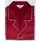 Men's 100% Real Silk Pajamas Set for Men Sleepwear