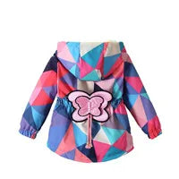 Baby Girls Hooded Down Jackets For Kids Coats Autumn Boys Cartoon Warm Jacket Coat Jacket Toddler Girl Zipper Jacket Outerwear