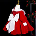 Baby First Birthday Dress Newborn Infant Girls Baptism Christmas Party Dresses Children Lolita Ball Gown Kids Boutique Clothing