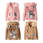 Baby Girls Hooded Down Jackets For Kids Coats Autumn Boys Cartoon Warm Jacket Coat Jacket Toddler Girl Zipper Jacket Outerwear