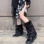 Leopard Print Leg Warmers