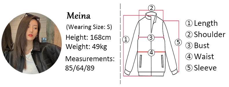 Nerazzurri Spring Autumn Brown Short Soft Pu Leather Jacket Women Long Sleeve Pocket Loose Casual Korean Fashion Clothing 2025