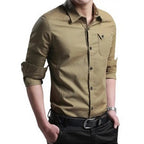 Men Shirt Mens Business Casual Shirts