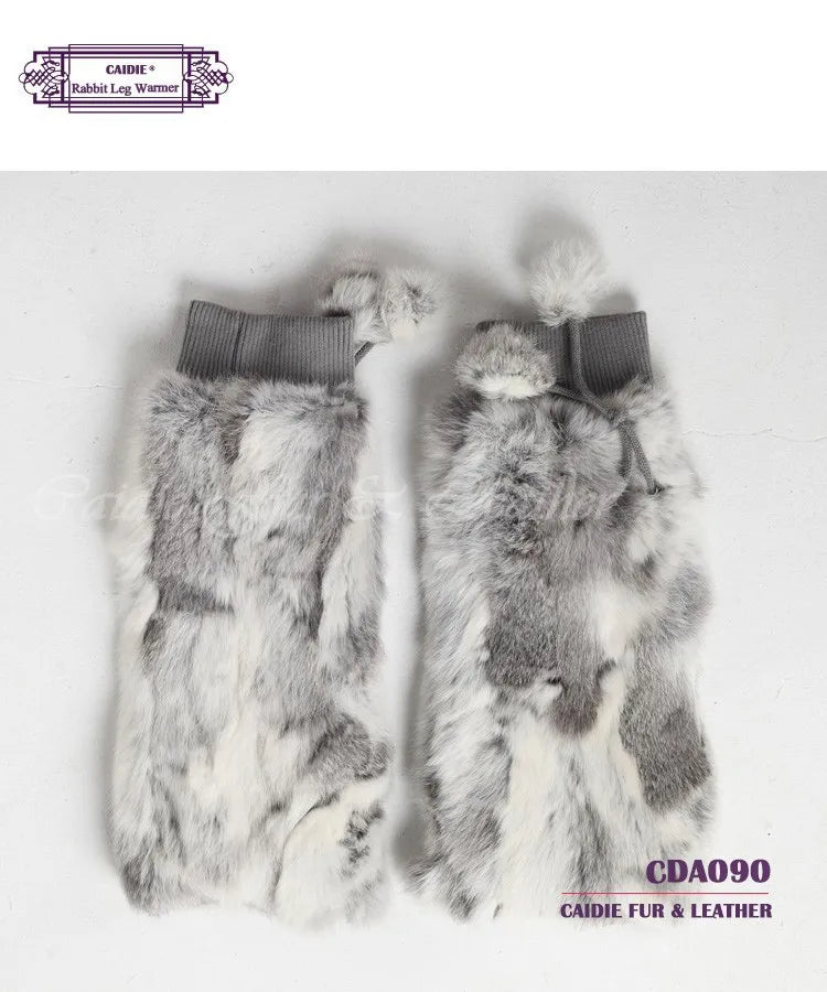 Warm Spring Women Fur Leg warmer With Rabbit Fur Leg warmer Girls Over Knee For Atumn and Winter 2018 Fashion polainas mulher
