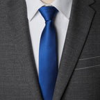 Men Necktie Zipper Lazy Tie Fashion Solid 6cm Ties Business for Man