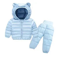 Baby Girls Hooded Down Jackets For Kids Coats Autumn Boys Cartoon Warm Jacket Coat Jacket Toddler Girl Zipper Jacket Outerwear