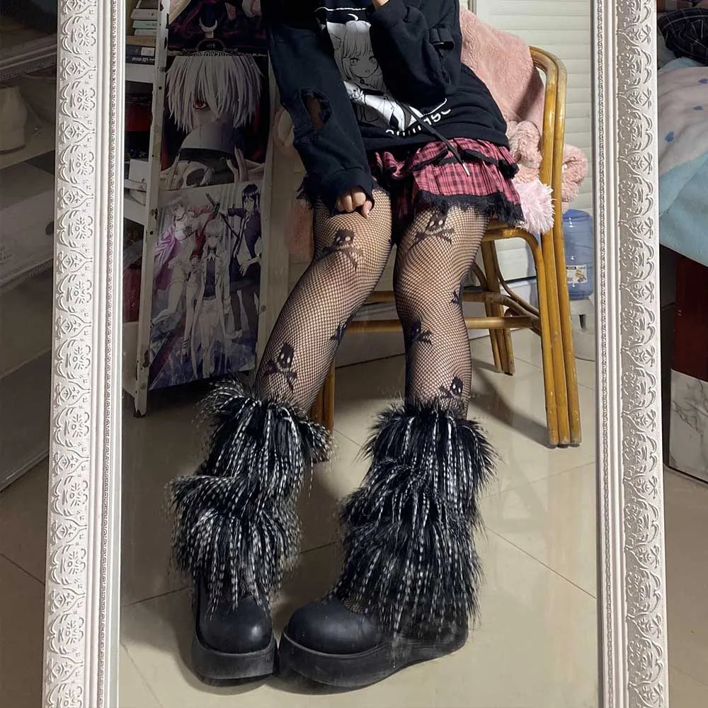 Leopard Print Leg Warmers