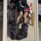 Leopard Print Leg Warmers