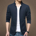 Mens Jacket Fashion Standing Collar Jackets Size M-5XL Solid