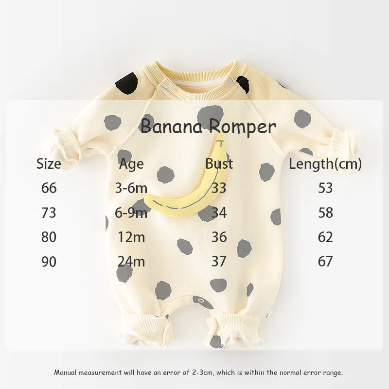 MILANCEL Baby Rompers Baby Girls Clothes Banana Baby Jumpsuit  Infant Girl Clothing