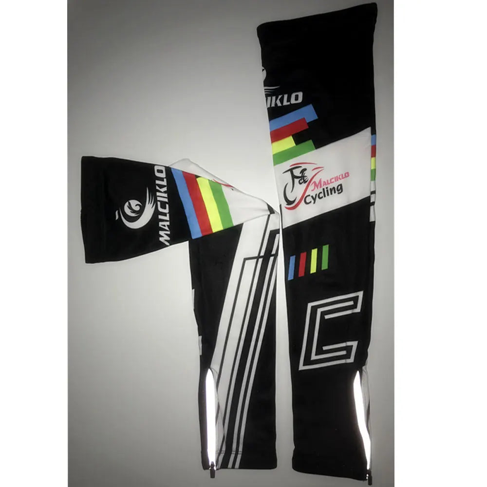 Reflective Leg Warmer for Men and Women, UV Protective, Mountain Bike Lewarmers, MTB Cycling, Cycle Leg Sleeve