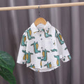 Boys Shirts Plaid Long Sleeve Shirt Boy Tops Clothes Tees 1 2 3 4 Years