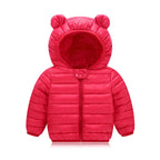Baby Girls Hooded Down Jackets For Kids Coats Autumn Boys Cartoon Warm Jacket Coat Jacket Toddler Girl Zipper Jacket Outerwear