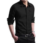 Men Shirt Mens Business Casual Shirts