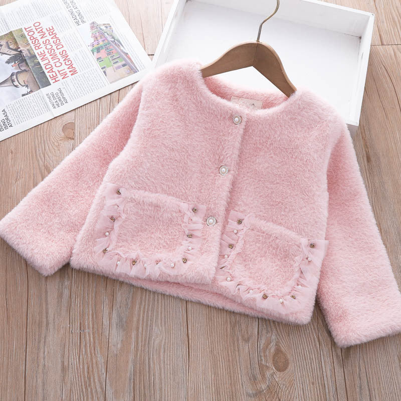 Girls Clothing Sets Winter Kids Girl Sweet Faux Fur Coat and Dress 2pcs Clothes Suit Children Girl Princess Warm Clothes 3 5 8