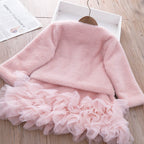Girls Clothing Sets Winter Kids Girl Sweet Faux Fur Coat and Dress 2pcs Clothes Suit Children Girl Princess Warm Clothes 3 5 8