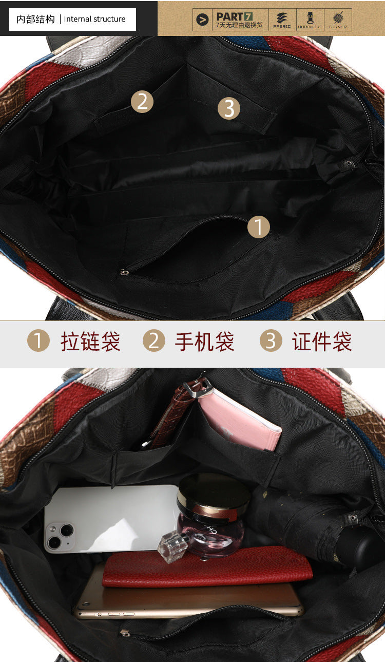 Women's Hand Bag Large Capacity Handbag Inclined Shoulder Bag