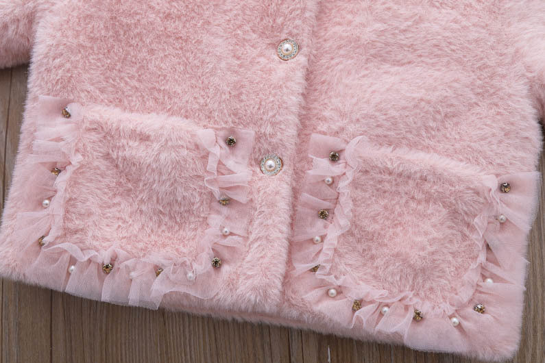 Girls Clothing Sets Winter Kids Girl Sweet Faux Fur Coat and Dress 2pcs Clothes Suit Children Girl Princess Warm Clothes 3 5 8
