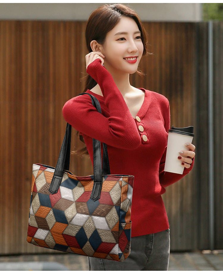 Women's Hand Bag Large Capacity Handbag Inclined Shoulder Bag