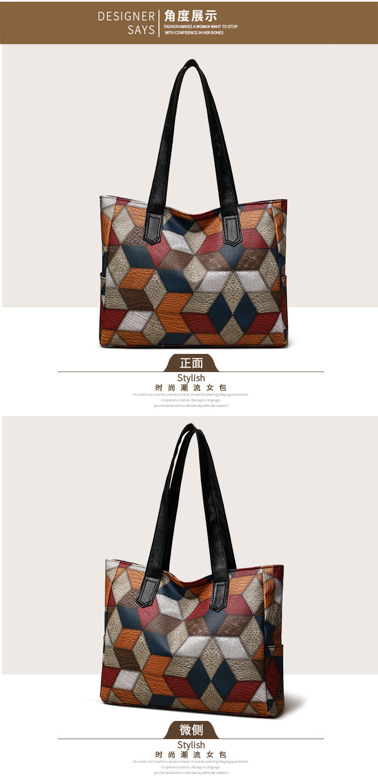 Women's Hand Bag Large Capacity Handbag Inclined Shoulder Bag