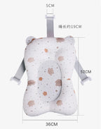 Baby Shower Bath Tub Pad Non-Slip Newborn Bathtub Mat Safety Nursing Foldable Support Comfort Body Cushion Mat Pillow Cartoon