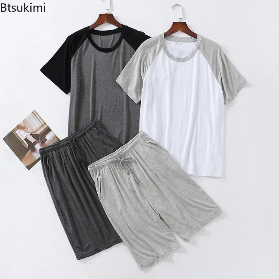 2025 Men's Summer Modal Pajama Sets