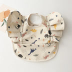 Baby Bibs INS Nordic Style Angel Feed Pocket Burp Girl Boy Infant Meals Bib Waterproof Easy Clean Cute Elephant Bibs Soft PU