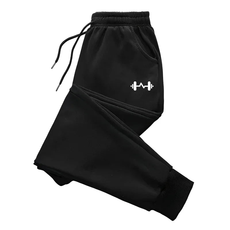 Mens Pants Barbell Printed   Trousers Autumn Winter Pants Fashion Drawstring Casual Sweatpants Jogging Sports Pants Joggers Men