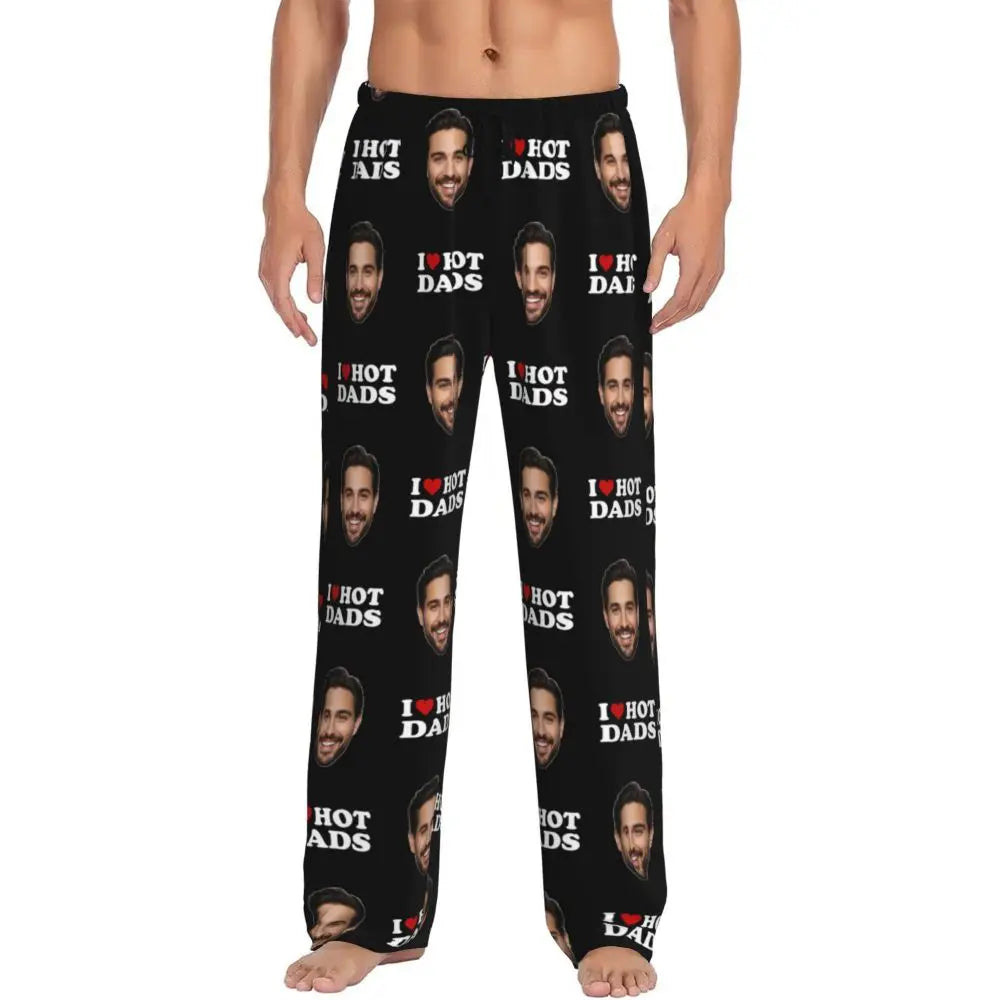 I Love Hot Moms Custom Pajama Pants