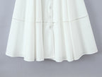 2025 summer new product women's clothing fashionable, fresh, sweet and elegant waist-hugging lace-up design suspender dress