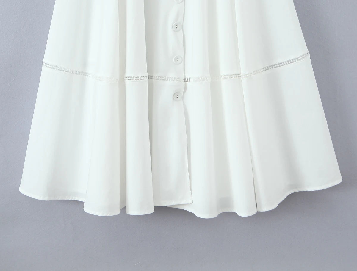 2025 summer new product women's clothing fashionable, fresh, sweet and elegant waist-hugging lace-up design suspender dress