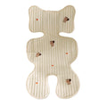 Baby Stroller Seat Cushion Pad Bear Bunny Embroidery All Seasons Cotton Breathable Cart Mattress Infant Newborn Pram Accessories